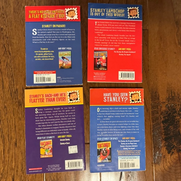 5/$25 Flat Stanley Kids Book Set, 4 books included - Picture 2 of 2